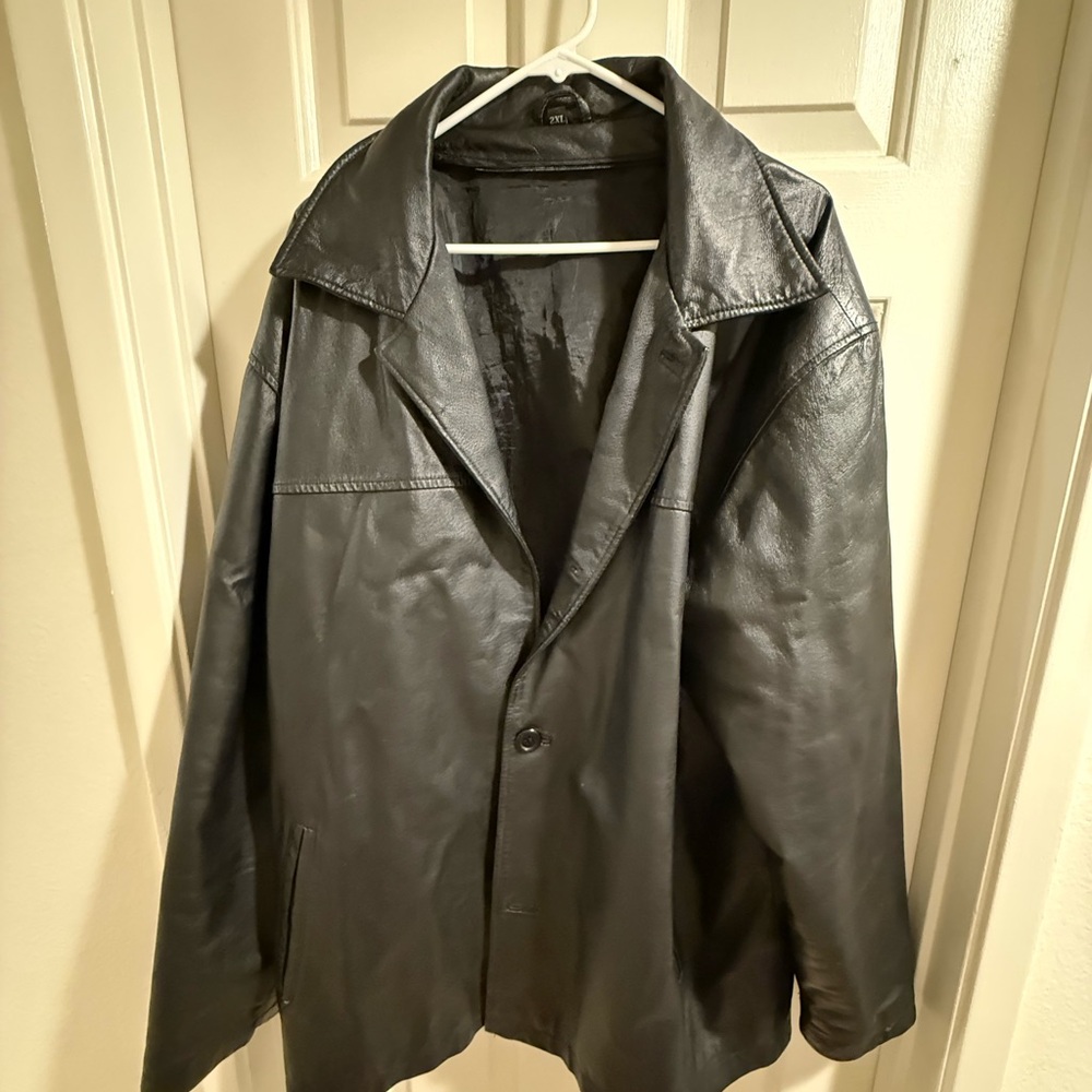 Men's Black Vintage Genuine Leather Jacket